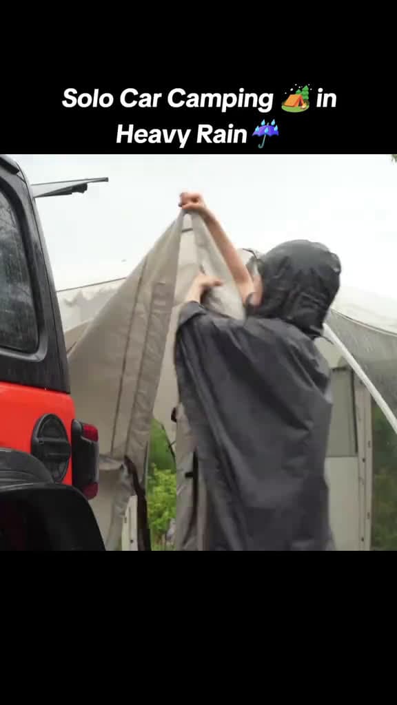 cover for foryou viral survival camping solocamping outdoor rain 33214 #shortvideos
