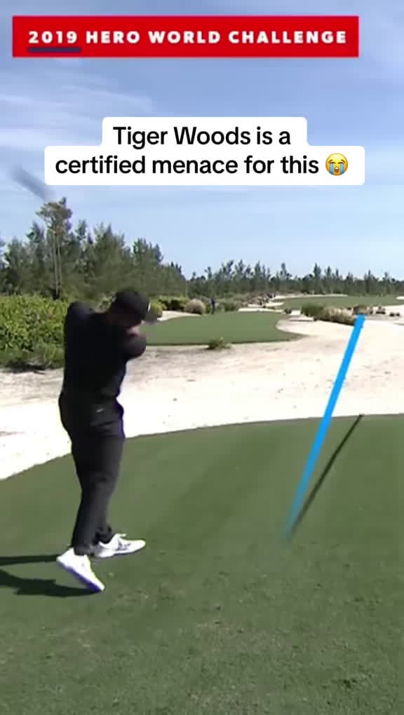 cover for Tiger Woods showing JT who's boss on the course! 😂 #GolfLife #TigerWoods #GolfHumor ⛳️