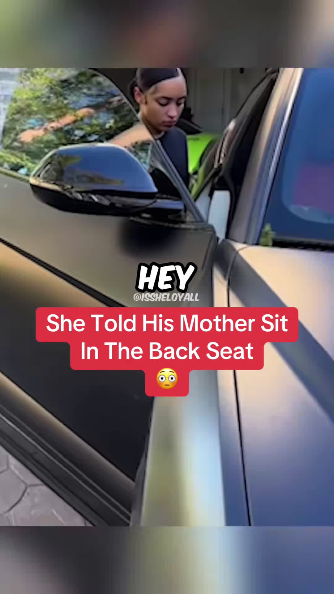 cover for #UnpopularOpinion She told his mother sit in the back seat and this happened