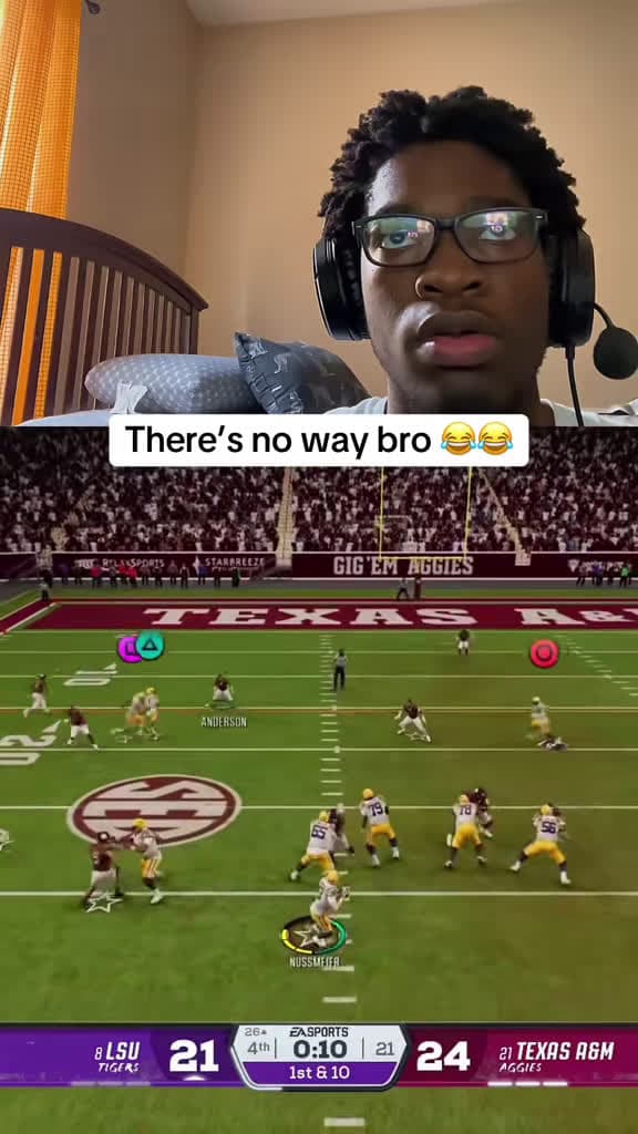 cover for You never know what this game will throw at you 😭 #CollegeFootball #Trending #Funny #Islet