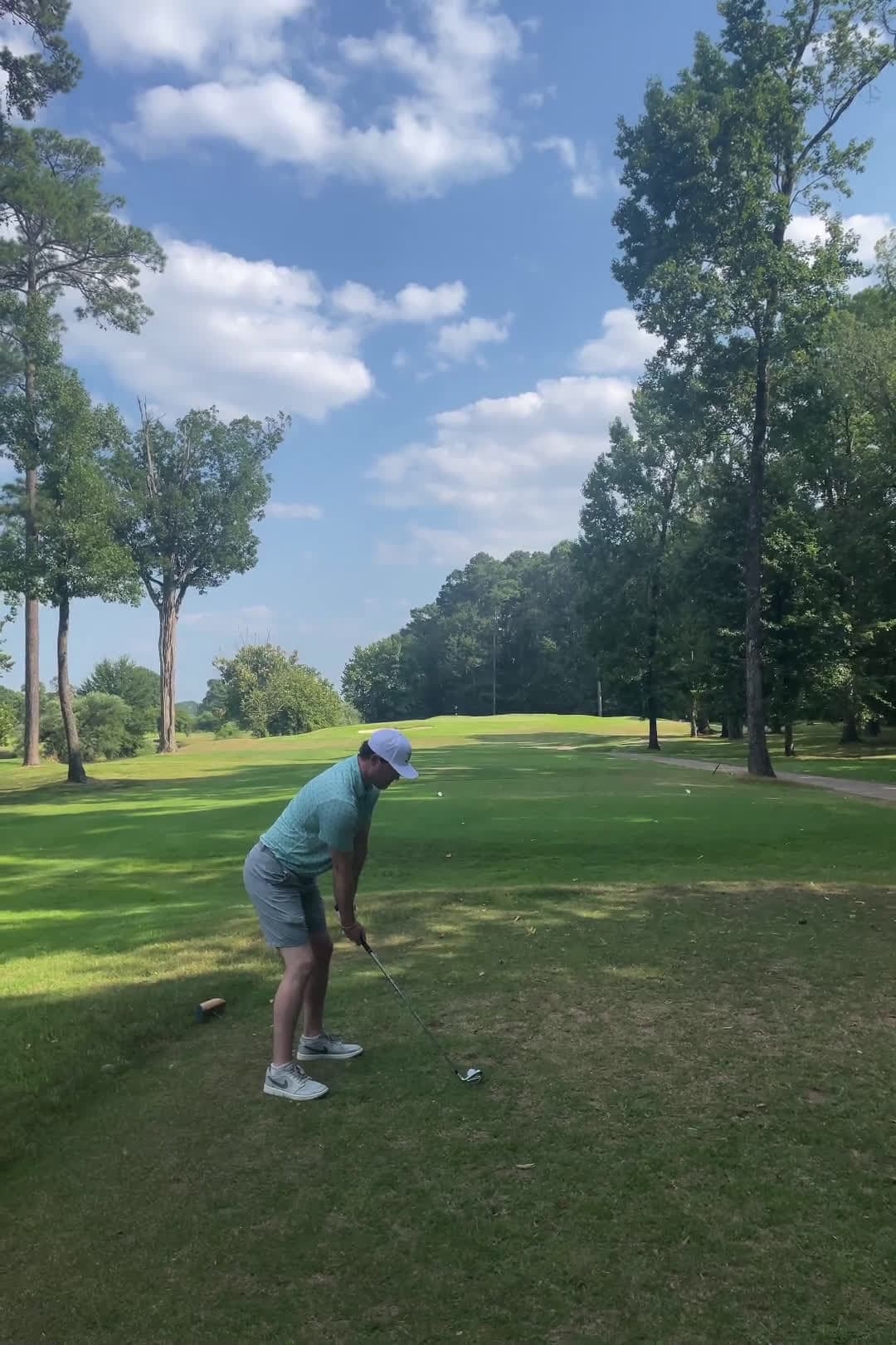 cover for Pulling off a spicy 7 iron shot! #GolfTrick #EpicShot ⛳️