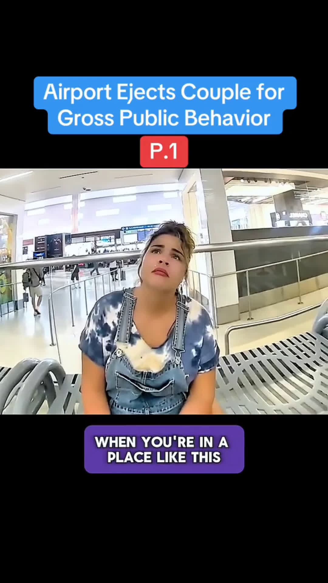 cover for Airport Ejects Couple for Gross Public Behavior police cops#scoopz#fyp