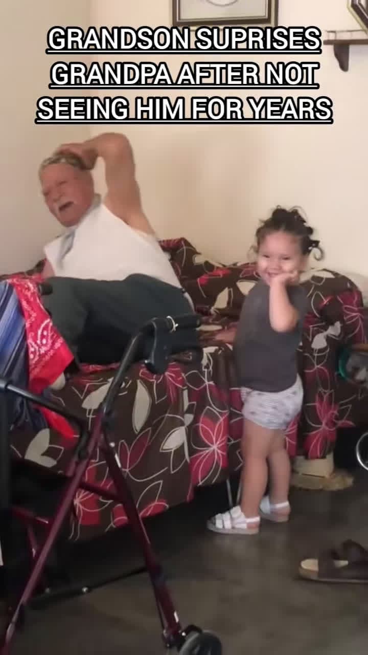 cover for Baby funny surprise grandpa and grandma