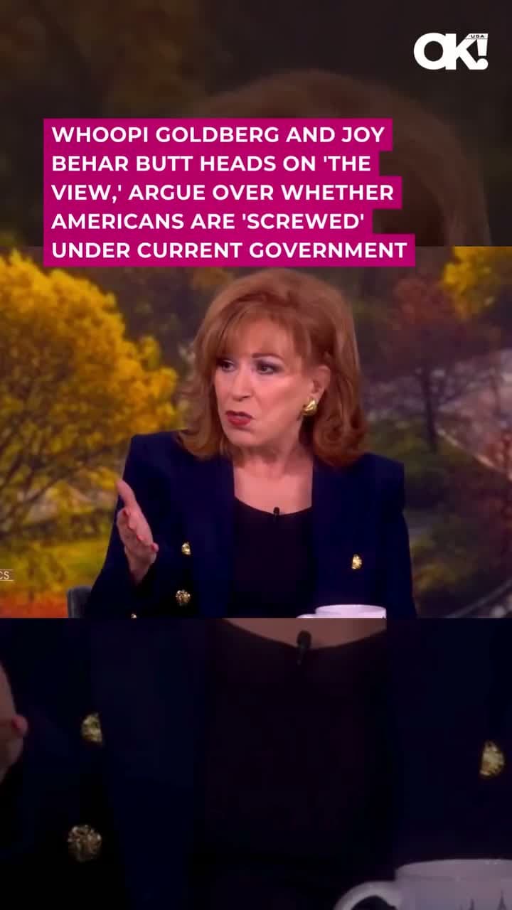 cover for It got heated on The View! Whoopi Goldberg and Joy Behar went head-to-head in a sharp exchange over whether the government is failing Americans. Link in bio for details. (📸: X)