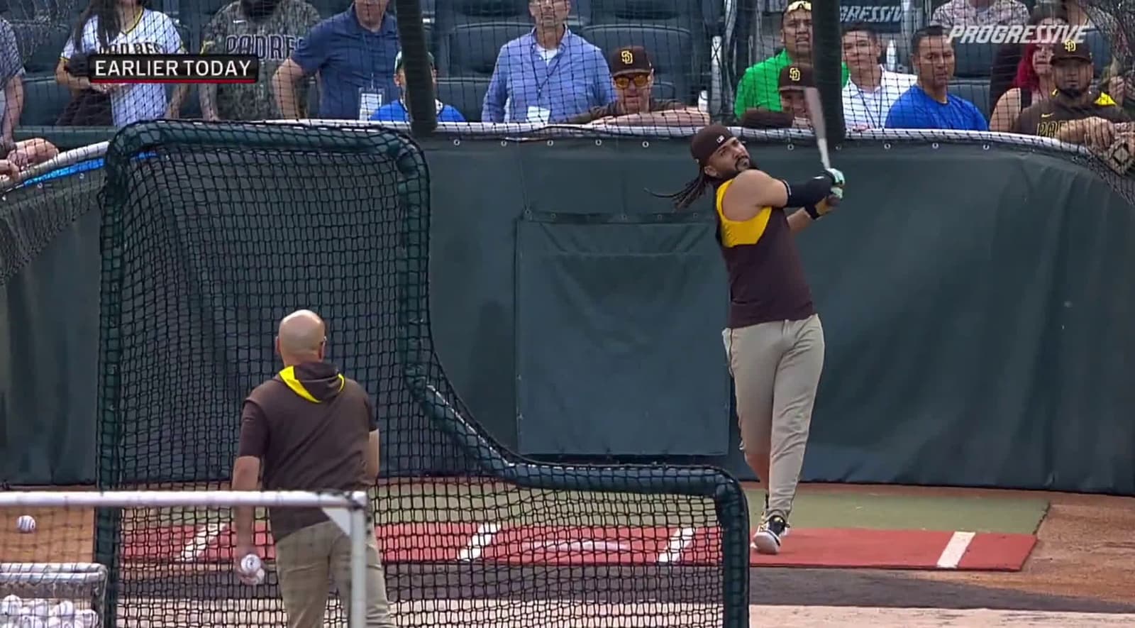 cover for Fernando Tatis smashes a BP shot that accidentally hits a kid, then makes it right with a signed ball! ⚾️ #FernandoTatis #BaseballMagic #HeartwarmingMoments