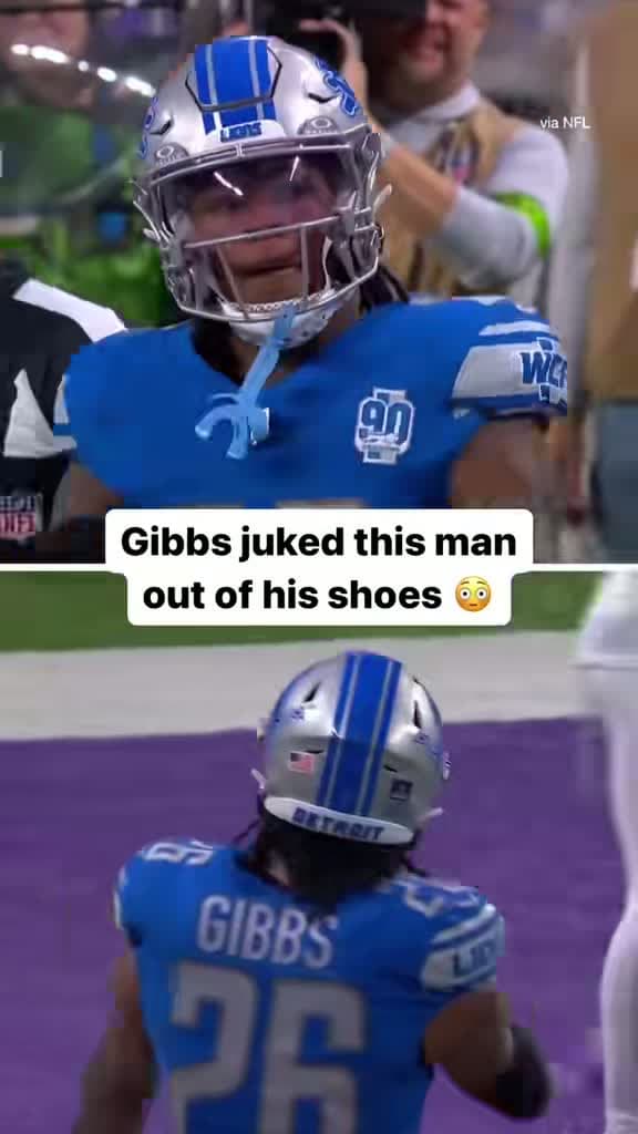 cover for Jahmyr Gibbs breaks ankles with this insane juke! Ready to dominate this season 🏈 #JahmyrGibbs #DetroitLions #NFLHighlights #RunningBack