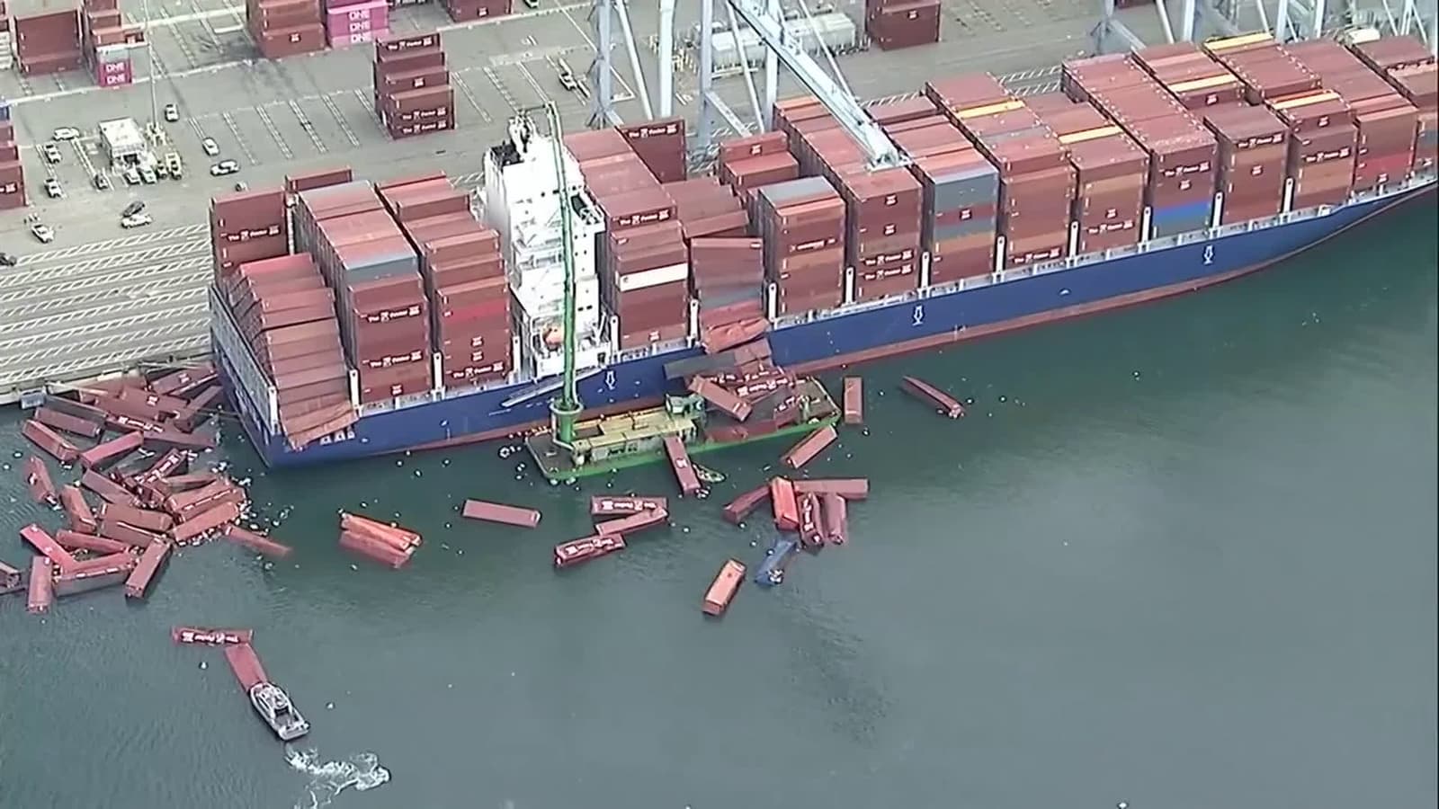 cover for Dozens of shipping containers fall off cargo ship in California