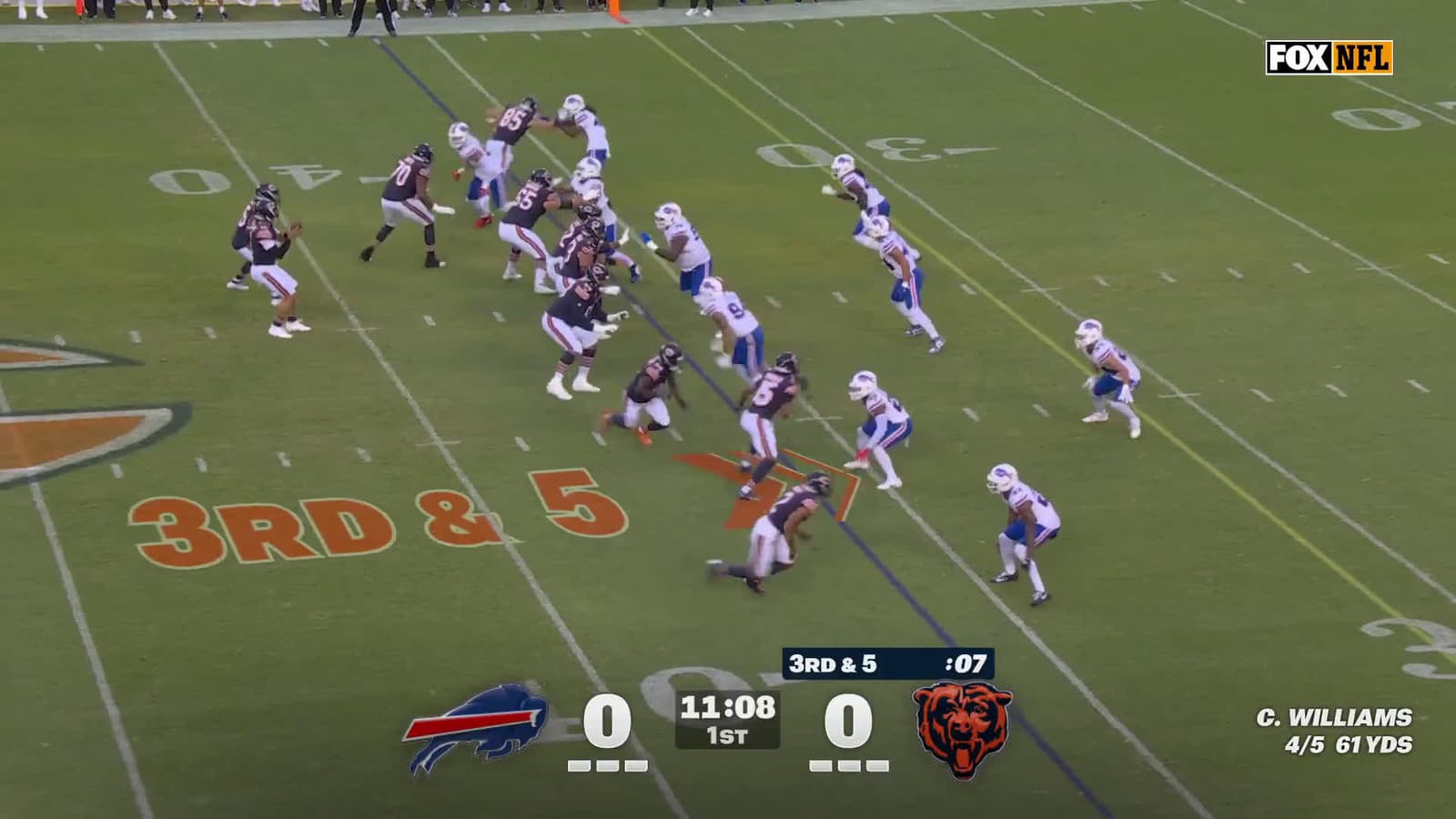 cover for Caleb Williams caps a 93-yard Bears opening drive with a TD pass to Zaccheaus 🏈🔥 #Football #Bears #CalebWilliams #Zaccheaus #Highlight