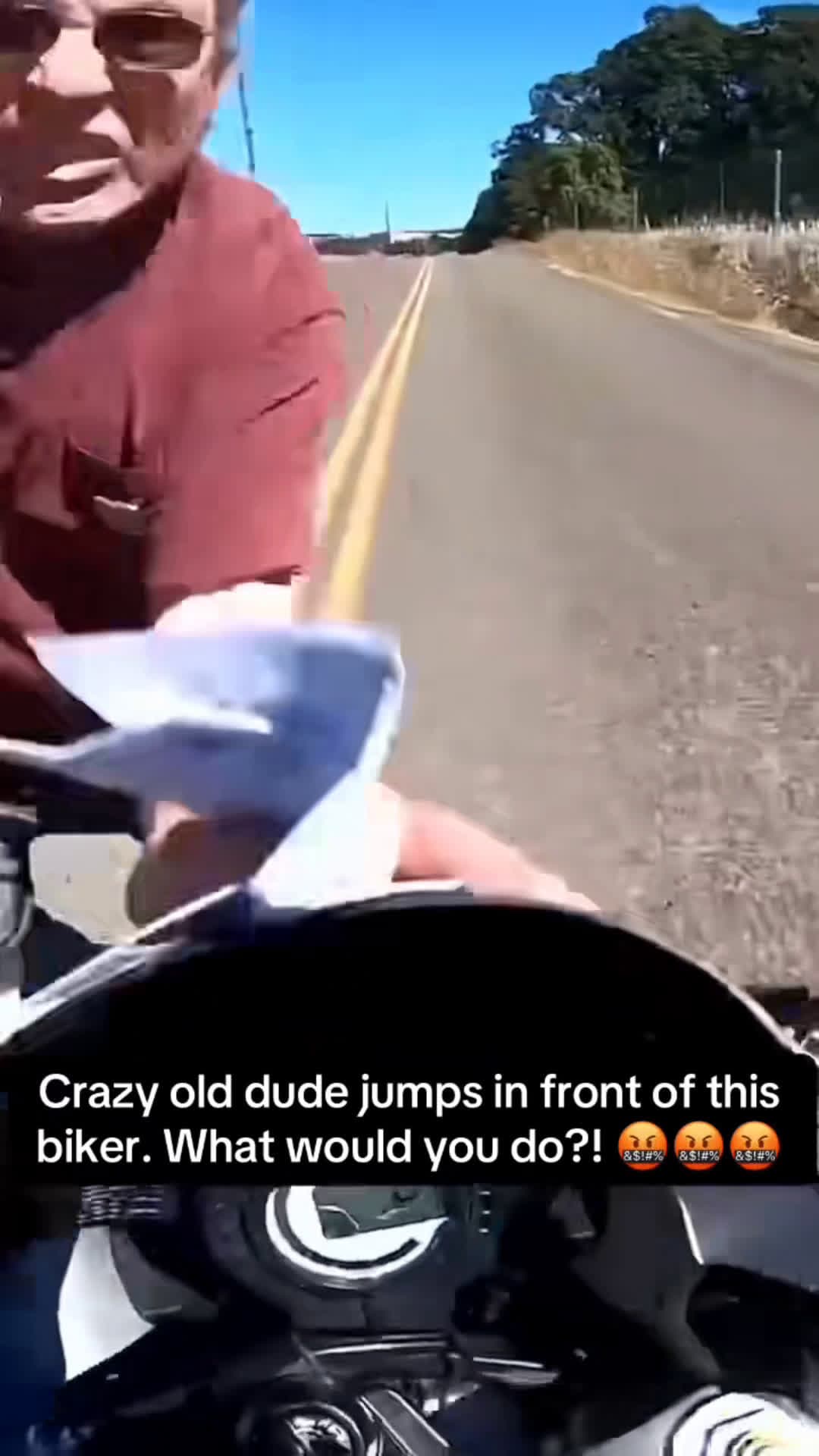 cover for #karmaisabitch This guy just ran in a motorbike in 40mbp🤣#fyp #viral 