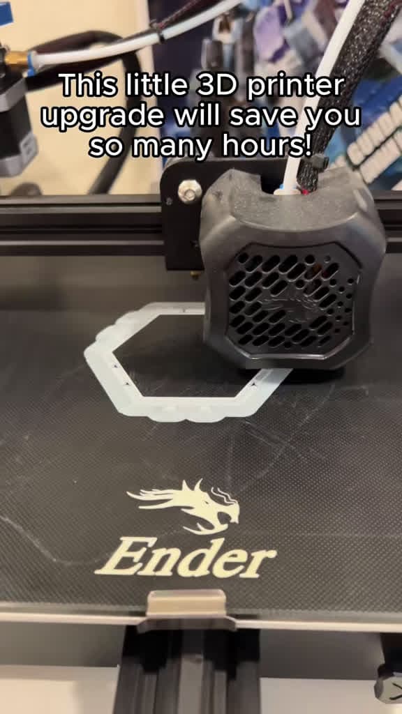 cover for Upgraded my 3D printer with a $10 metal extruder and it fixed ALL my failed prints! Don't wait to swap out that weak plastic part! #3dprinting #lifehack #fix #ender3 🚀