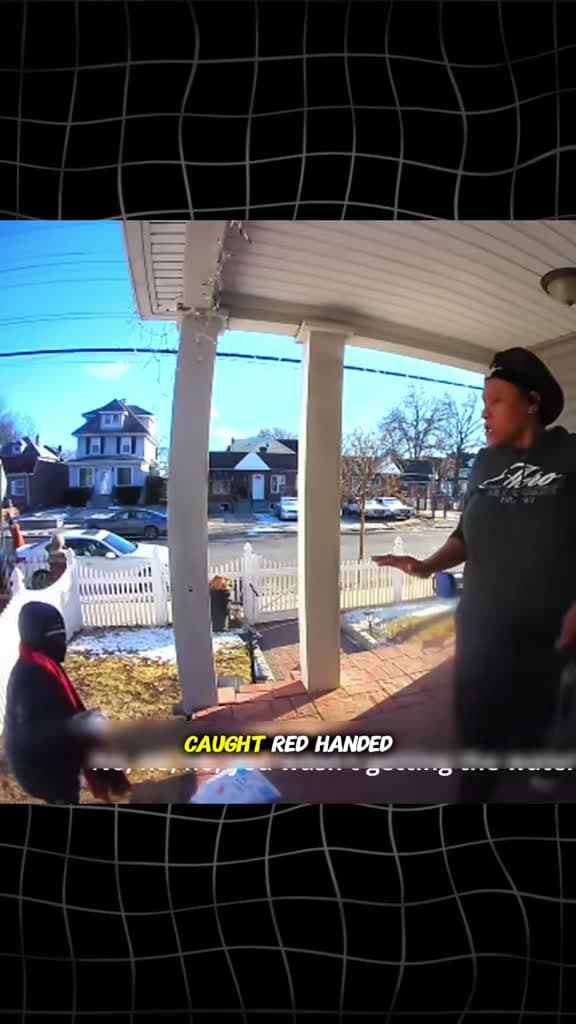 cover for Package thief caught red-handed on doorbell cam in Jamaica, NY 📦 #DoorbellCamera #CaughtOnCamera #SecurityFootage #JamaicaNY