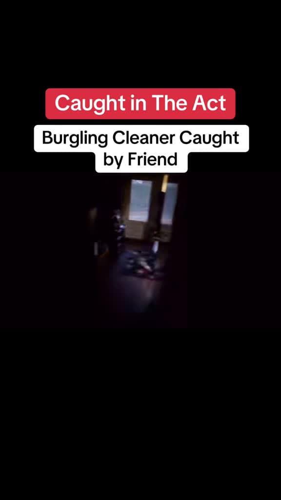 cover for Cleaner caught red-handed burgling a Peterborough flat—footage shows the moment 🎥 #CaughtInTheAct #Peterborough #Burglary #SecurityCamera