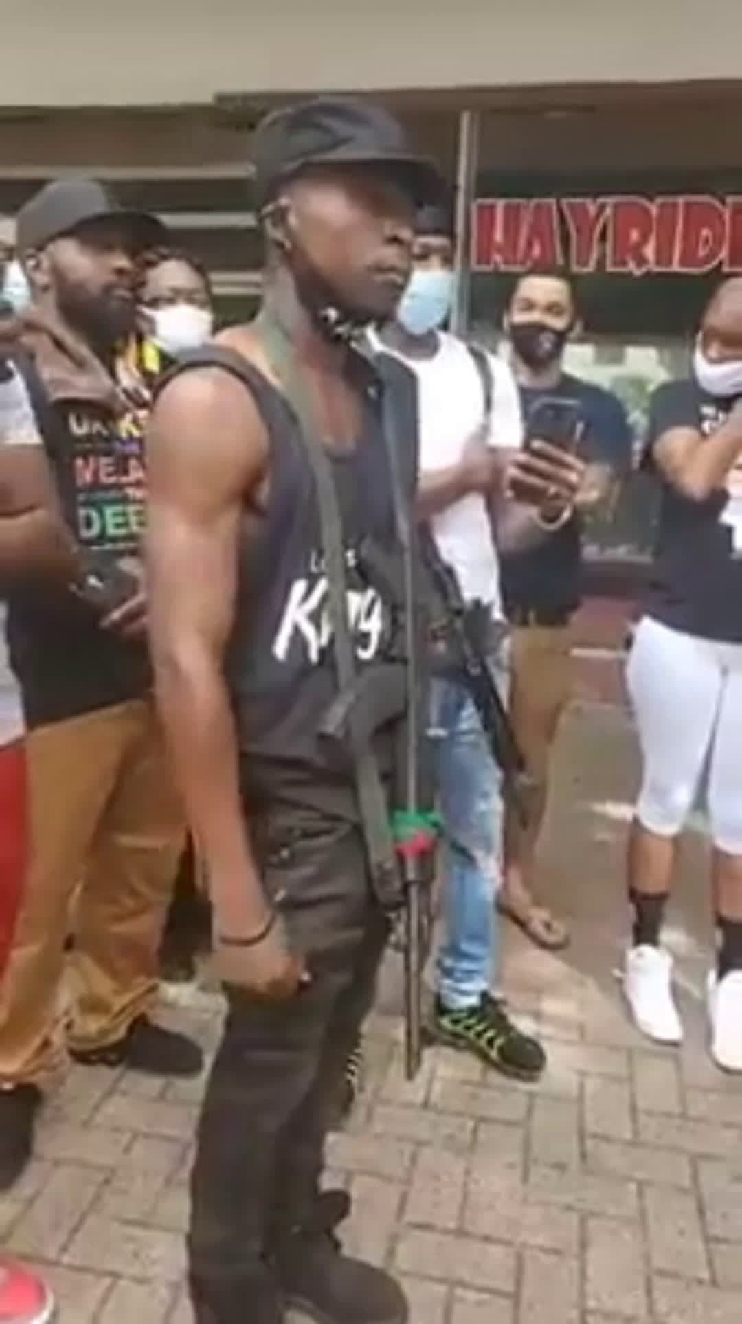 cover for Black Armed Citizens Respond To An Armed Confederate Group Trying To Intimidate Protesters.  #viral  #fyp  #scoopz  #reels #shorts