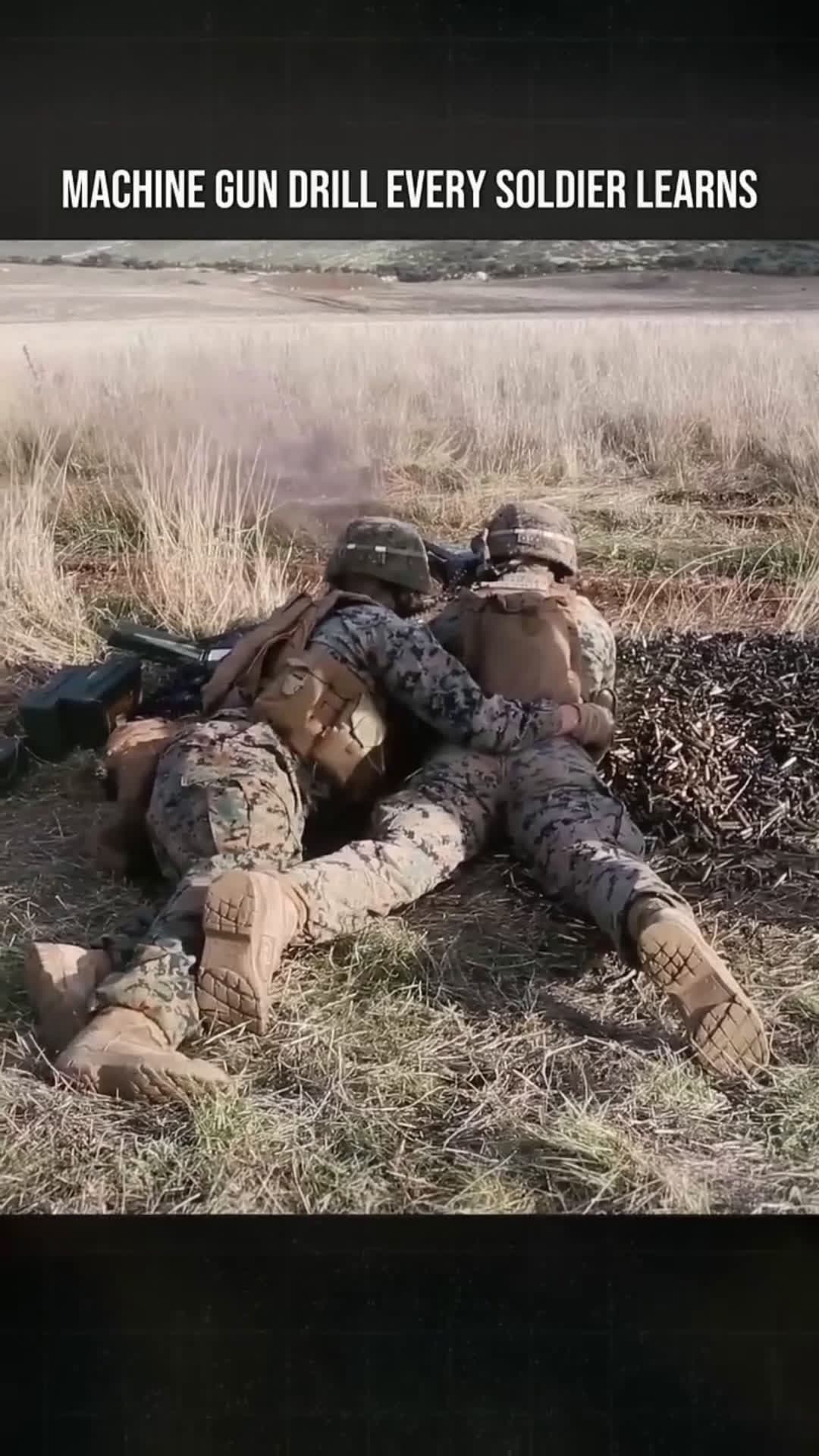 cover for Machine Gun Drill You Hope You'll Never Use#militarytraining#marines#military