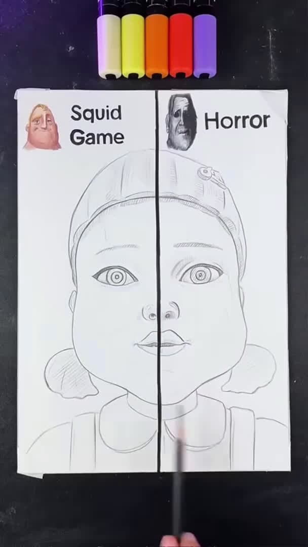 cover for Doll From Squidgame in Squidgame Style vs Horror Style!_098 (2)