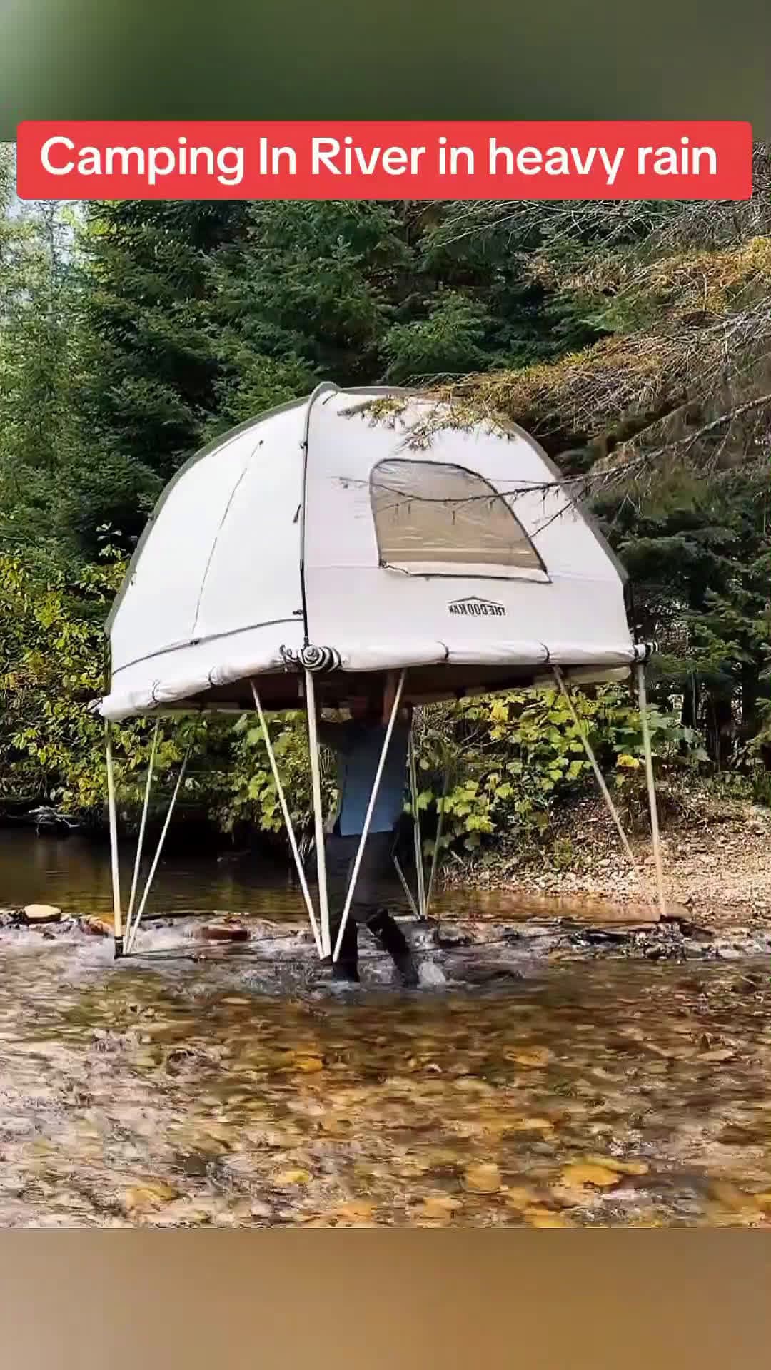 cover for #outdooradventure#Camping in river in heavy rain #campingtents #campinglife #campinglif #heavyrain #outdoor #Outdoors #adventure #survival #UKcamping #usacampinglife