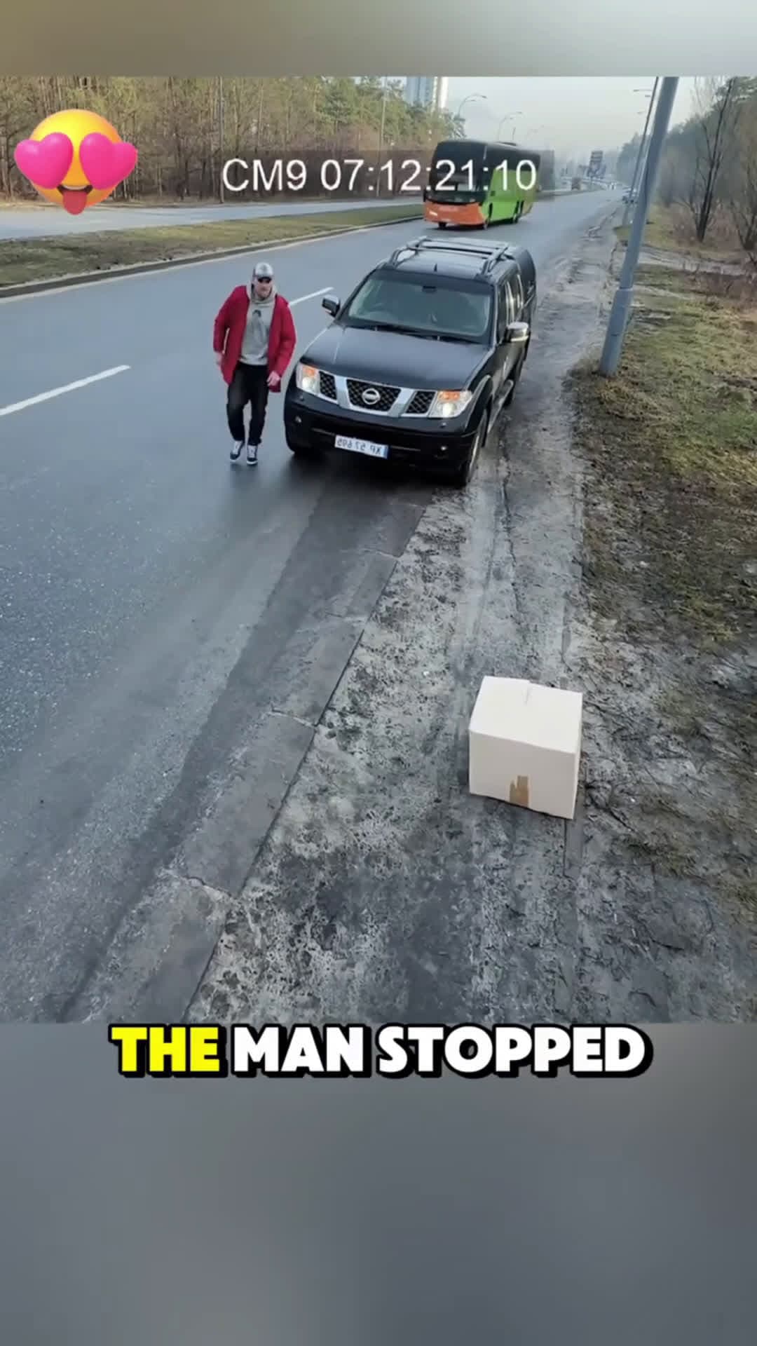 cover for Man saves to puppies freezing in the box #kindness