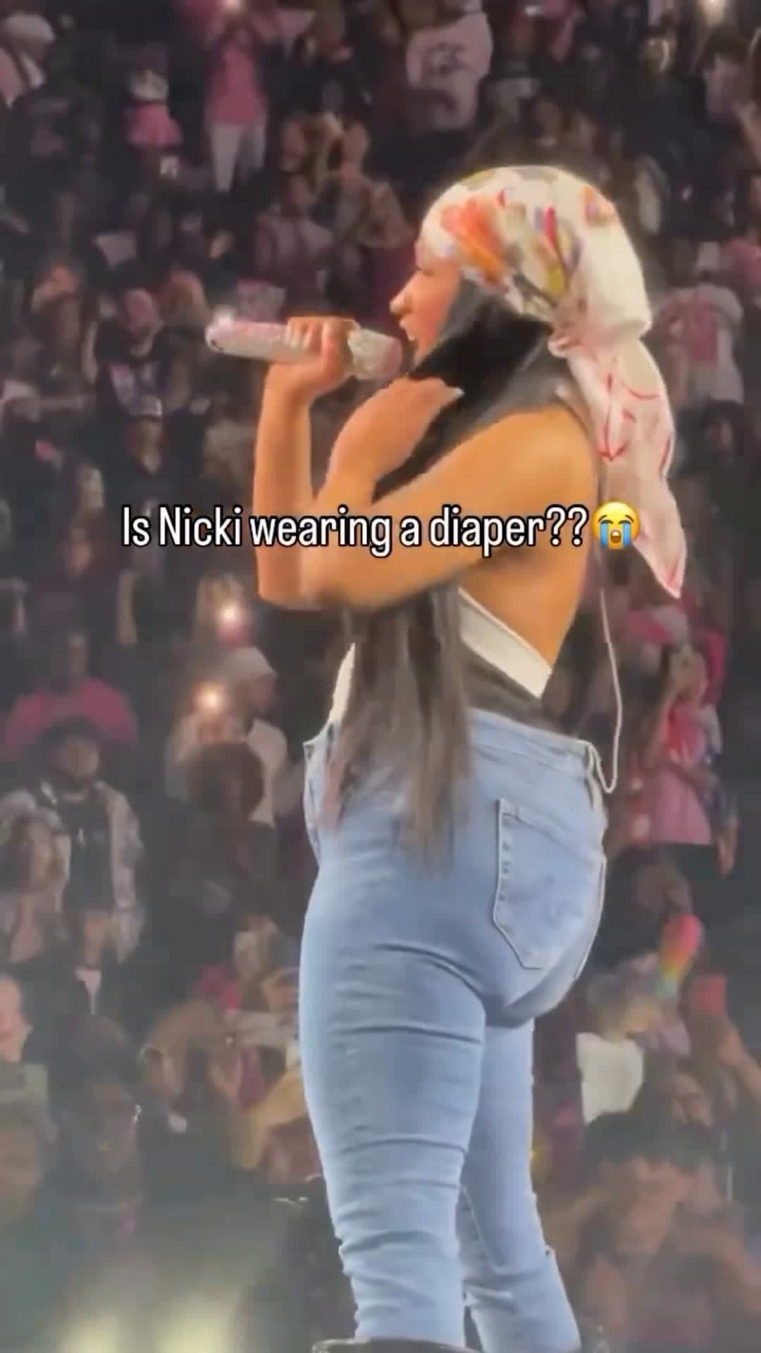 cover for Is Nicki Minaj wearing a diaper 😭 #fyp #ko #foryoupage #crazy #funny #world #hood #fight #foryourpage #explorepage #viral #share