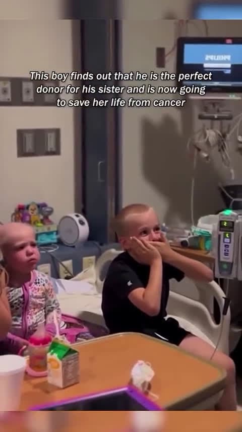 cover for Young hero discovers he's the perfect match to save his sister from cancer 💖 #BrotherlyLove #MiracleMatch #FamilyFirst