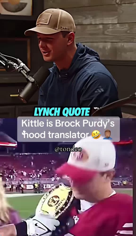 cover for Purdy couldn’t understand Marshawn, so Kittle stepped in to translate! 🏈🔥 #NFL #49ers #Football
