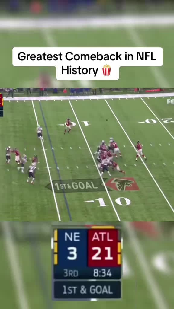 cover for Epic 25-point comeback! Tom Brady leads Patriots past Falcons in Super Bowl 51 🏈🔥 #SuperBowl51 #TomBrady #NFLThrowback