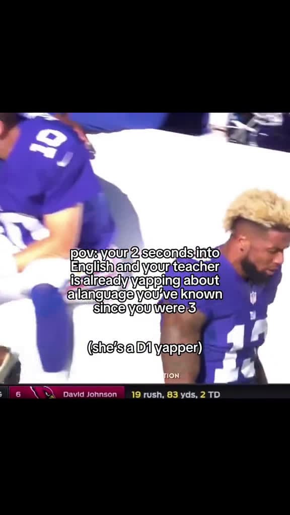 cover for she got a degree in yappology  fyp nfl relatable odellbeckhamjr funny school engl 09102 #trend