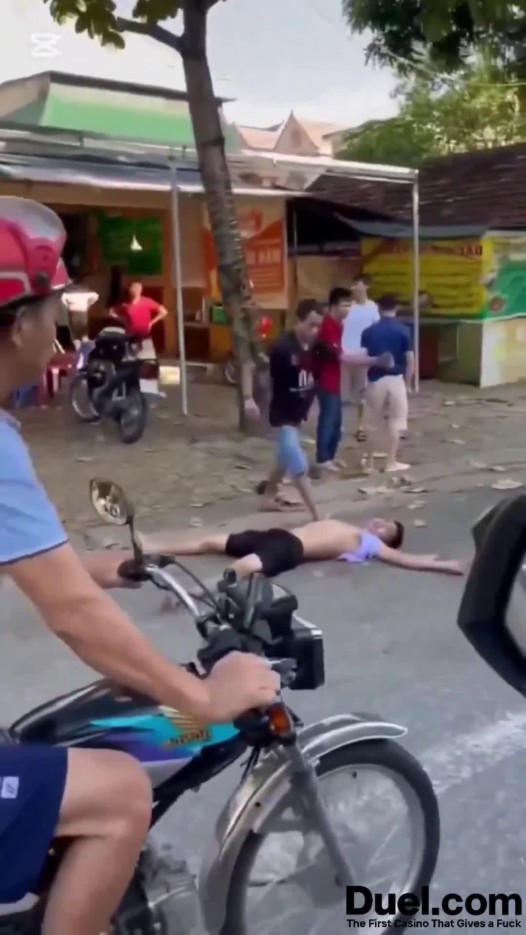 cover for Man fakes own death for get back  #firstvideochallenge  #streetfight  #twitter  #fightcam