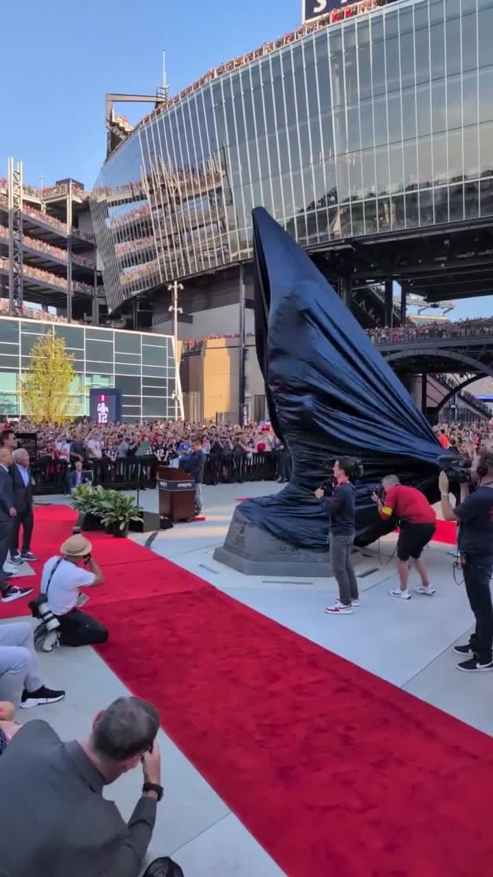 cover for Check out TB12s brand new statue outside Gillette