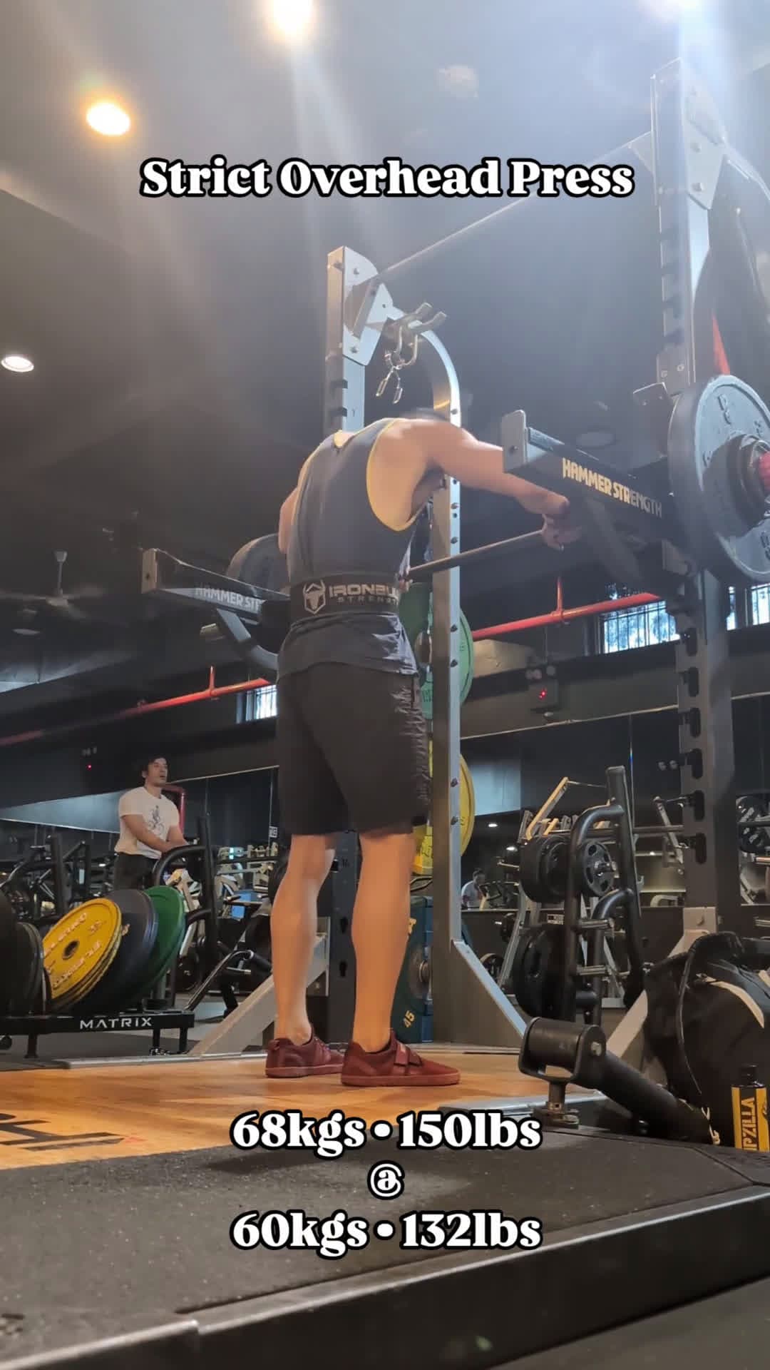 cover for Finally hitting solid OHP progression 💪🔥 #OHP #OverheadPress #Progress
