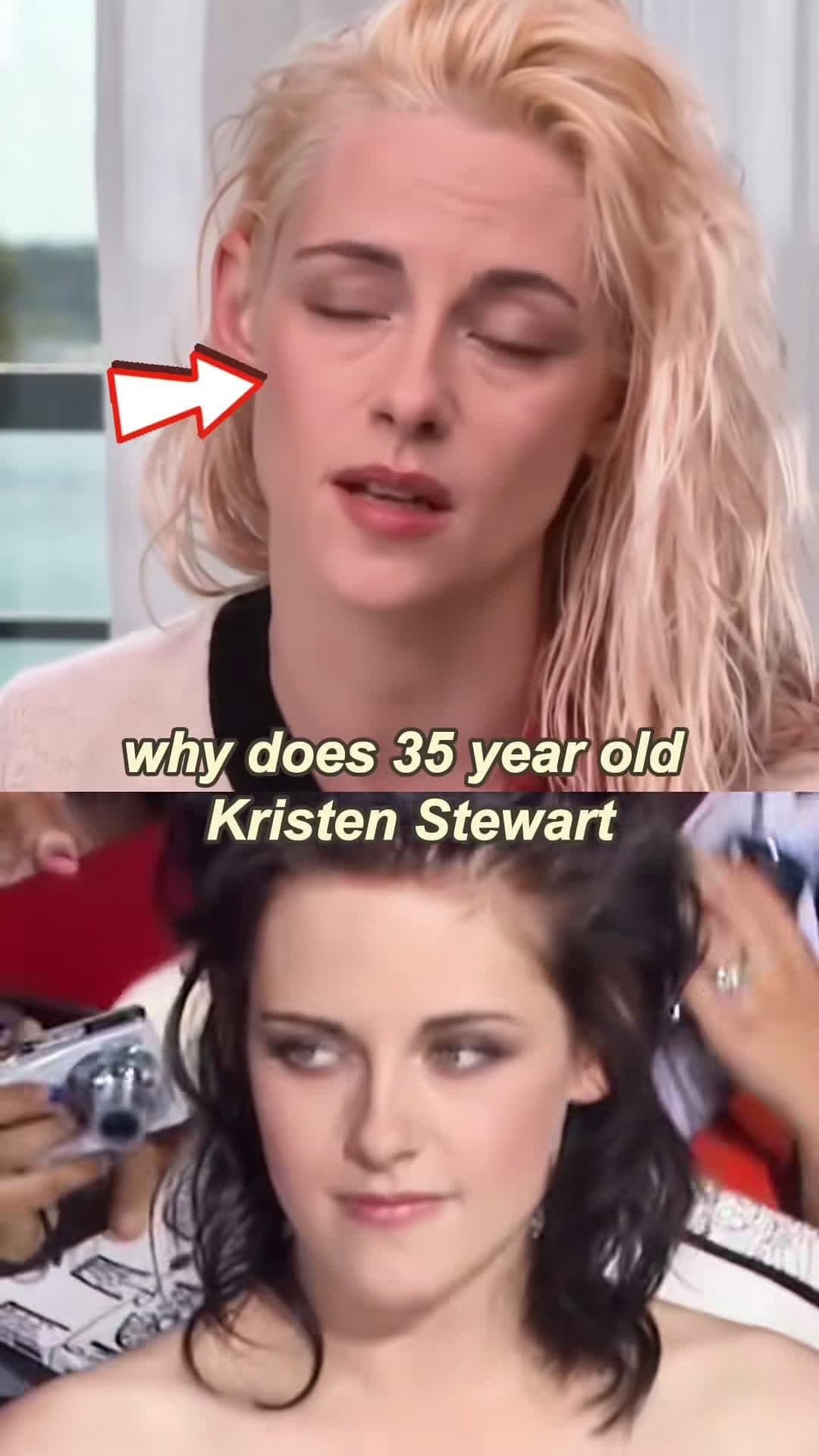 cover for #CaughtOnCamera Why does 35 - year - old Kristen Stewart look like she's 55？#celebrity #celeb #art #cute #movie #influencer #news #makeup #instadaily #star #likeforlikes #celebrityfashion #movies #celebrities #style #music #explore #foryoupage #fyp #viral