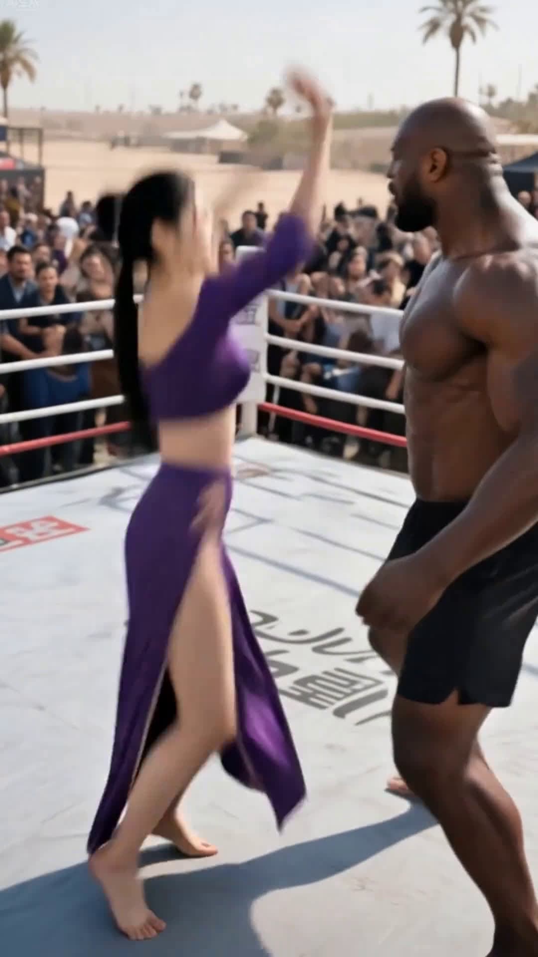 cover for AI Fighter Girl's Devastating Finisher #CombatSports#AIAnimation#KungFuMaster#GirlFighter#TrendingNow#AIContent#MartialArtsAction