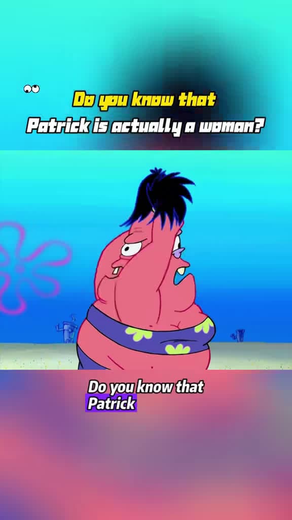 cover for Is Patrick Star secretly a woman? The shocking SpongeBob twist you might have missed! 😮 #SpongeBob #Animation #Shorts #Movie