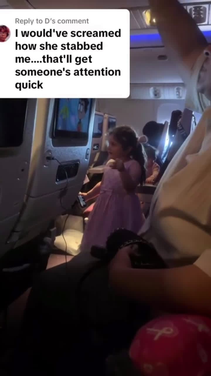 cover for Girl stabs passenger with fork. #scoopz #viral #fyp