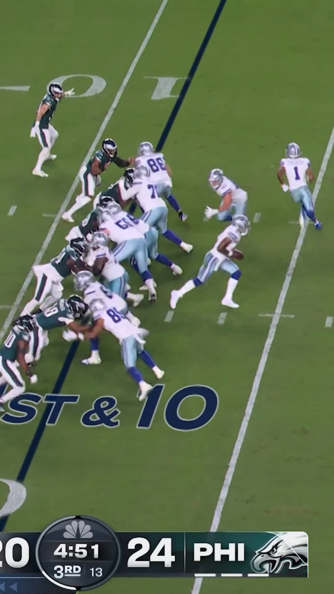 cover for Dak Prescott’s clutch tackle stops touchdown on a potential fumble recovery! 🏈🔥 #NFLHighlights #DakPrescott #Football #ClutchPlay