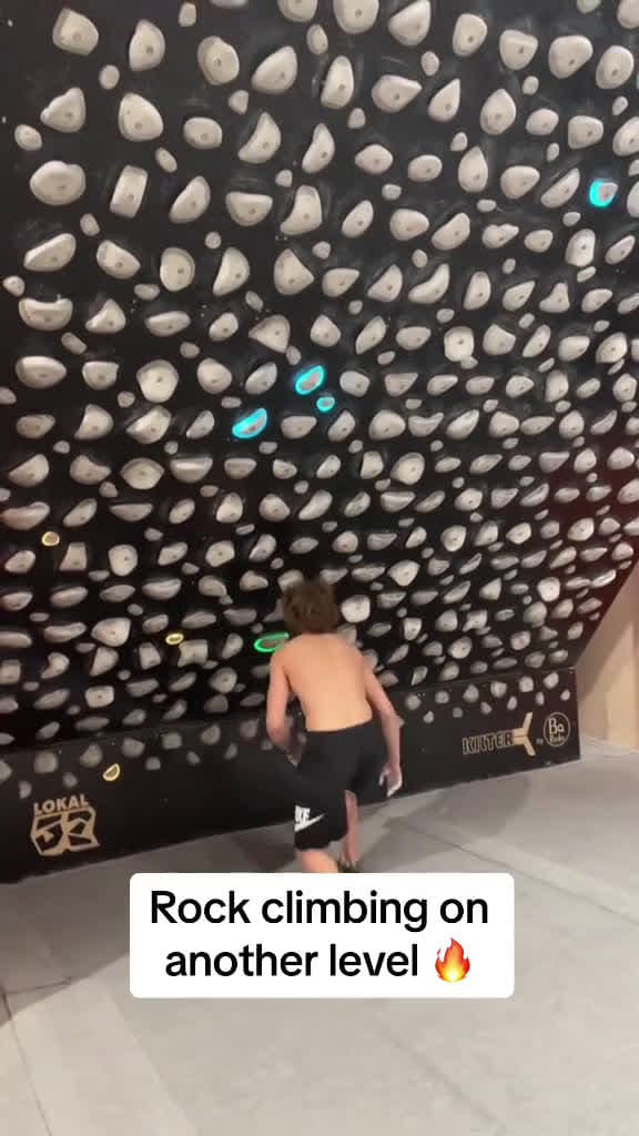 cover for This is impressive via Hays rockclimbing rockwall bouldering 66783 #followMe