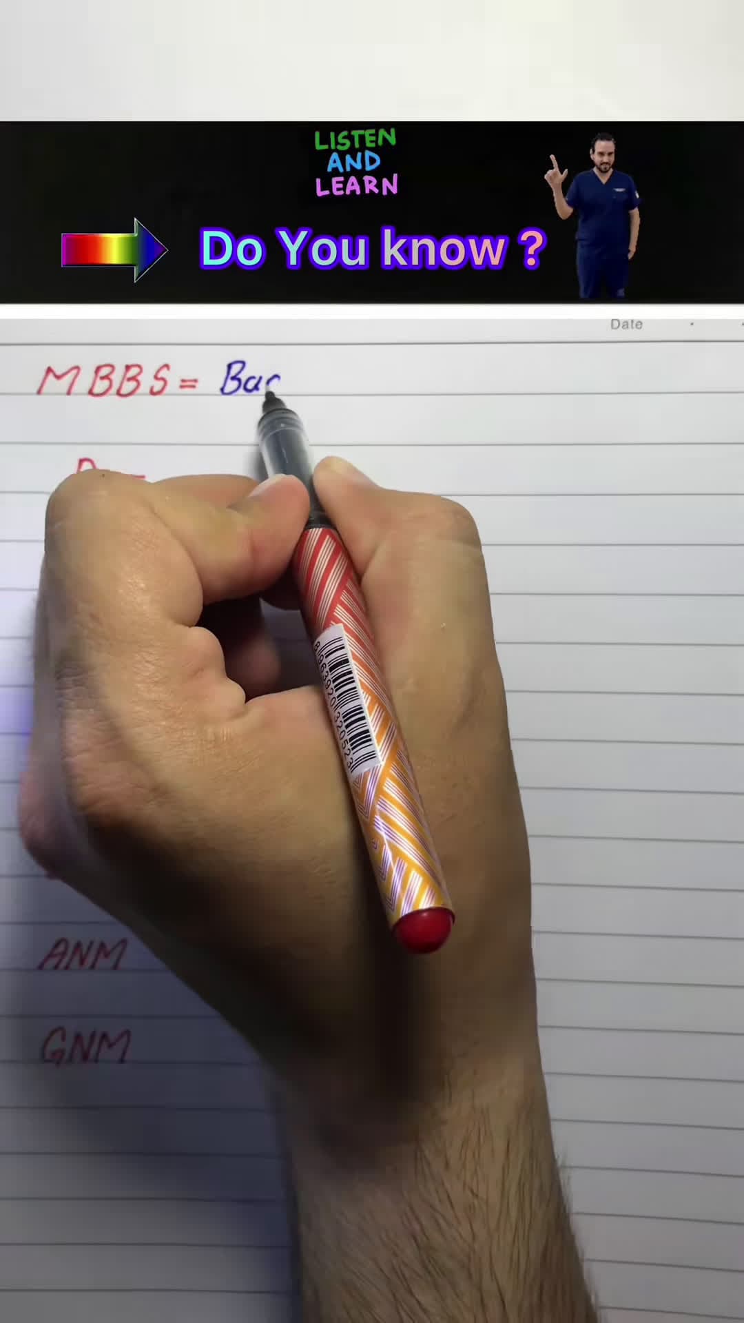 cover for MBBS/M.D/M.S/B.SC/ANM/GNM Full form . #learnOntiktok #mustwatch #english #foryou #viral #usa