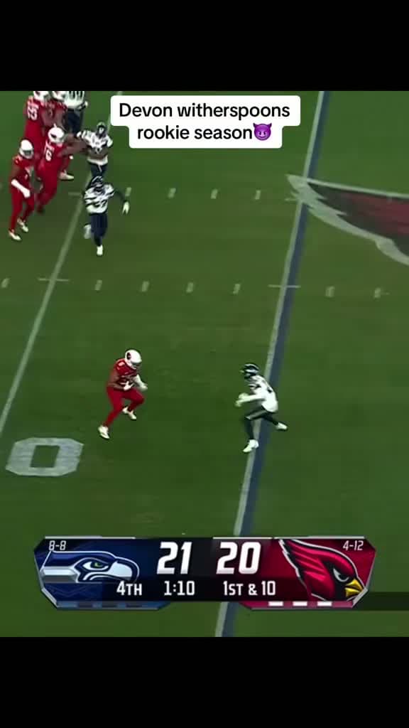 cover for Devon Witherspoon bringing the heat! Definitely droty 🔥 #droty #Seahawks #RookieHighlights