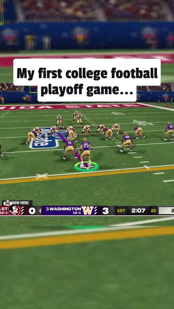 cover for My first playoff game is here — full game on YouTube 🏈 #NCAAF #CollegeFootball #Playoffs