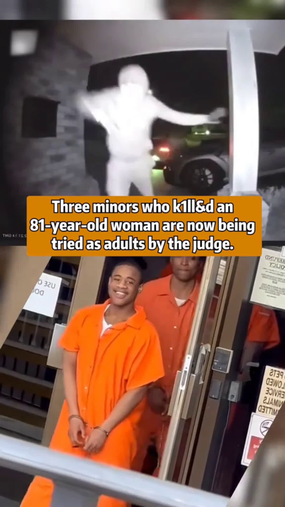 cover for Three minors who killed an 81 year old woman are now being tried as adults by the judge #TrueCrime  #crime  #scoopz  #fyp  #truecrimestories  #police  #policeofficer  #viral  #cops 