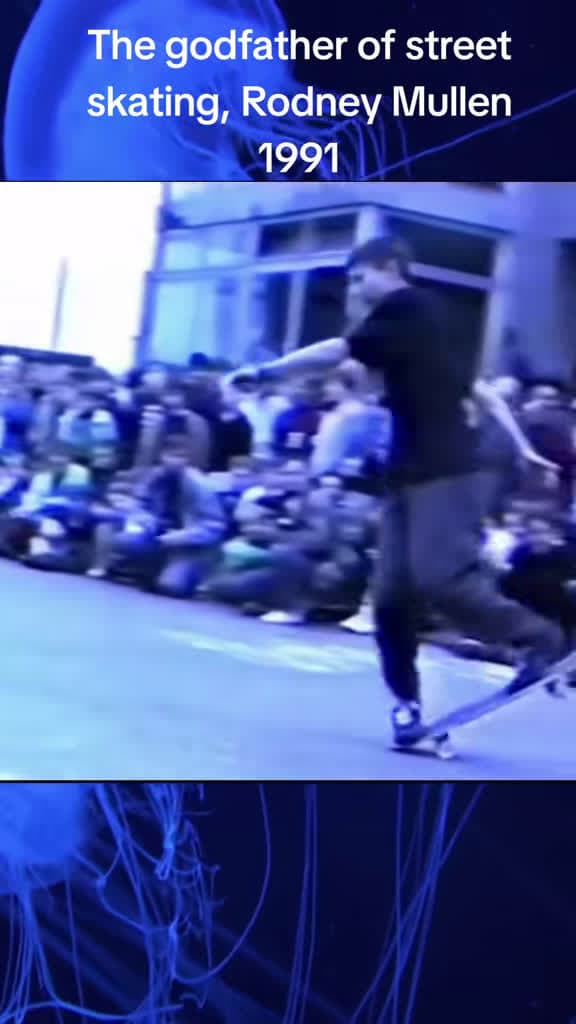 cover for Rodney Mullen shredding at the 1991 Stegny skatepark opening in Warsaw! 🐐 #Skateboarding #Legend #Skate