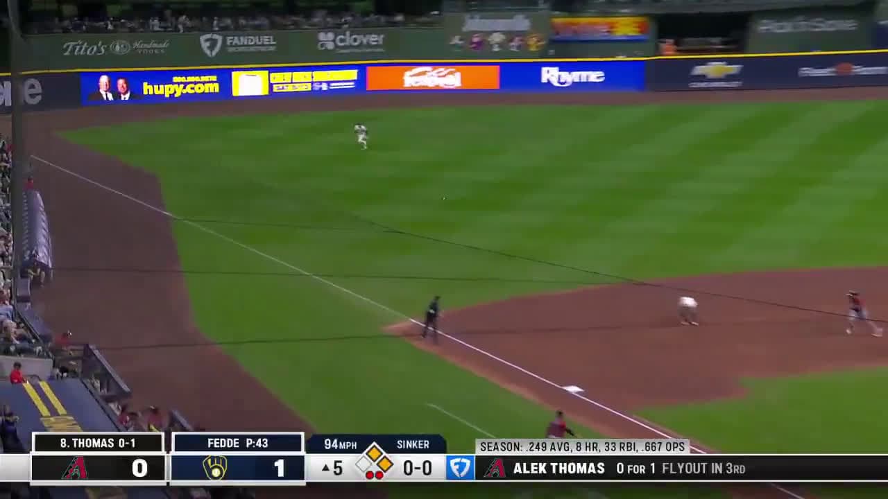 cover for Watch Christian Yelich’s incredible throw to nail the runner at home! ⚾🔥 #MLB #ChristianYelich #HighlightReel #Baseball