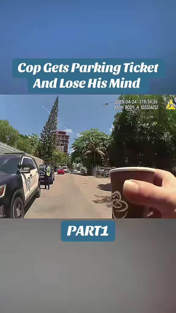 cover for Cop loses it after getting a parking ticket — you won't believe his reaction on camera 😱🚓 #cop #police #truecrime #viral