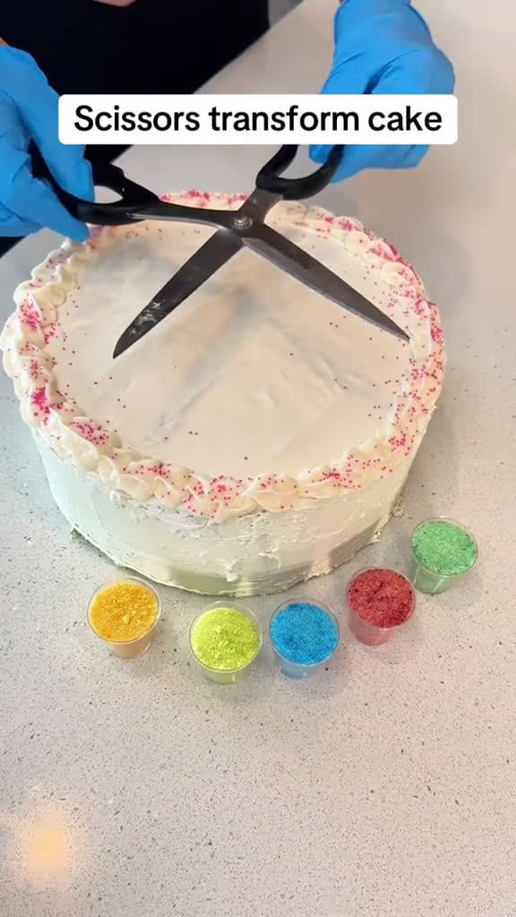 cover for Scissors transform cake 60302 #trending