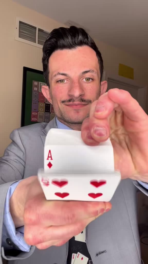 cover for Can you believe I guessed your card? 🃏✨ #MagicTrick #MindReading #Magic