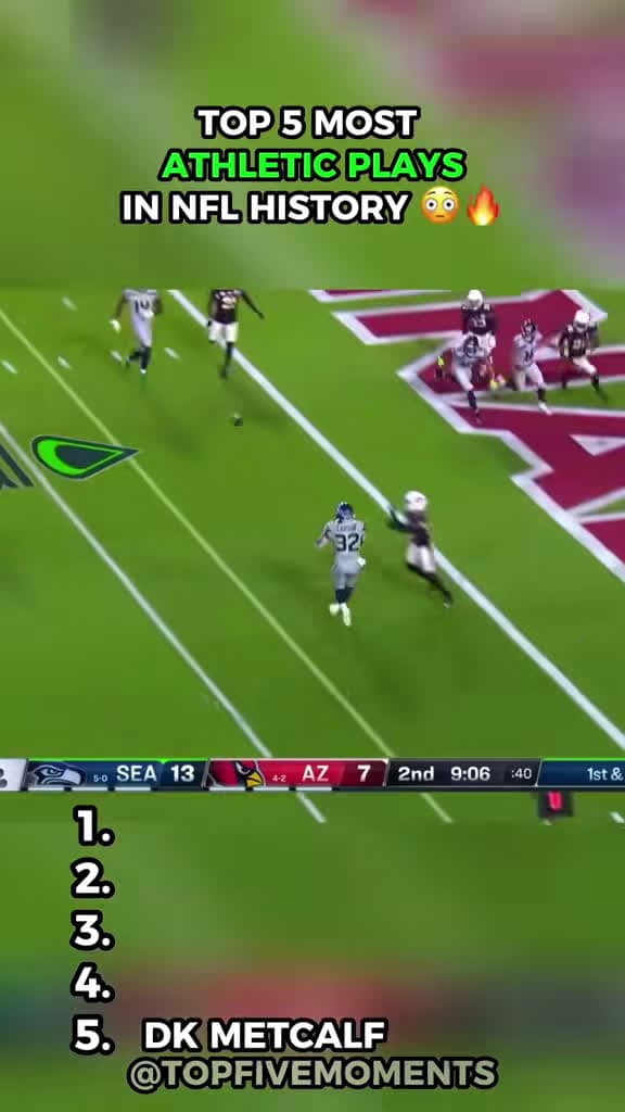 cover for Unbelievable NFL Athleticism: Top 5 Plays! 🏈🔥 #NFLHighlights #FootballMagic