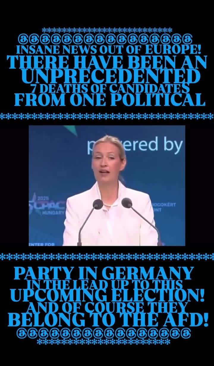 cover for Alice Weidel, leader of Germany's AfD, speaks boldly on recent shocking incidents—7 attacks in just two weeks in a region the size of Maryland! Watch her fearless response. 🇩🇪 #AliceWeidel #AfD #Germany #Politics