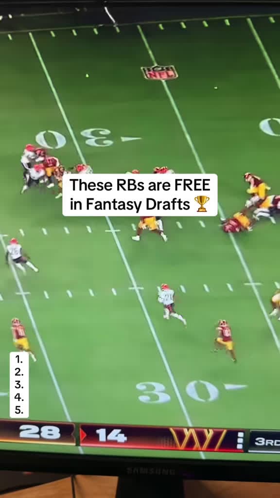 cover for Top Late Round RB Sleepers You Can’t Miss! 🏈 #FantasyFootball #RBsleepers #NFL