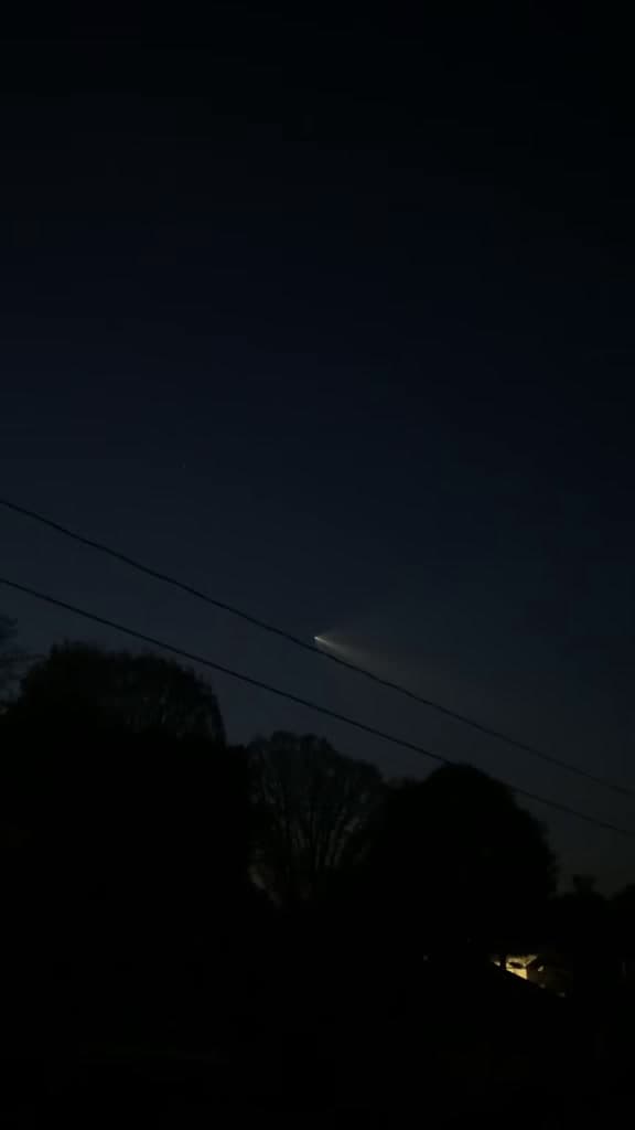 cover for SpaceX launch seen from my old Eden, NC home - still mind-blowing up close! 🚀 #SpaceX #RocketLaunch #CrewDragon #EdenNC #SpaceWatch