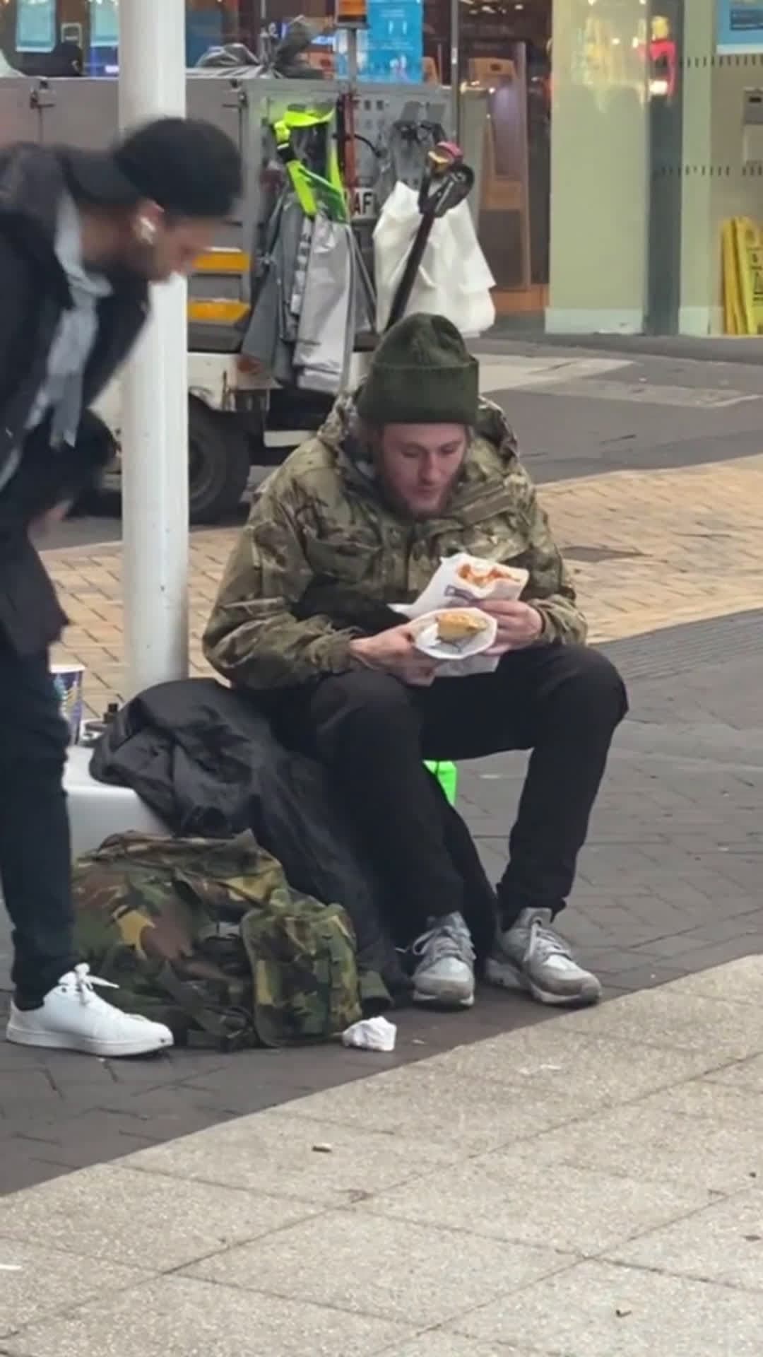 cover for Social experiment.🥰I recognised a love when a homeless shared his food with me🥰❤️#foryou #foryoupage 