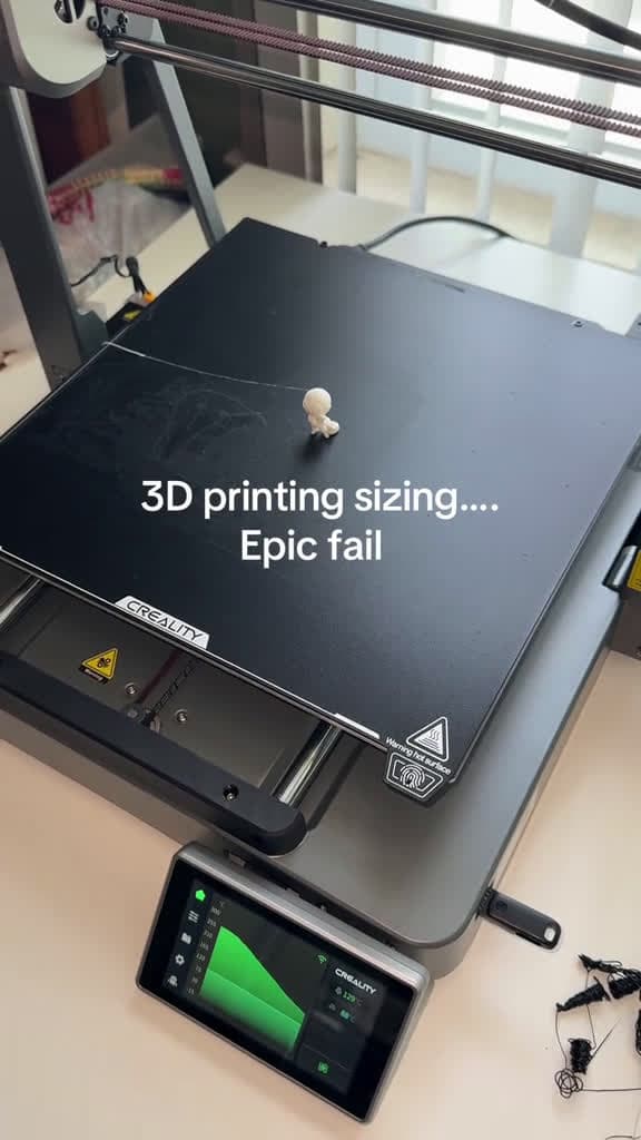 cover for When your 3D print size goes hilariously wrong! 🤦‍♂️ #3DPrinting #Fail #MakerLife